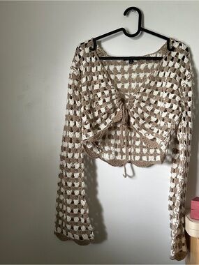 Crochet Tie Top Sqeater